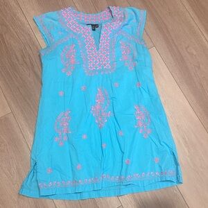 Madison Mathews | Embroidered Mini Dress